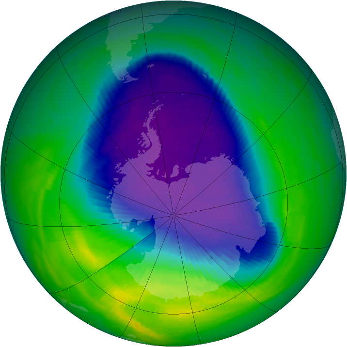 Ozone Map 2000-10-13